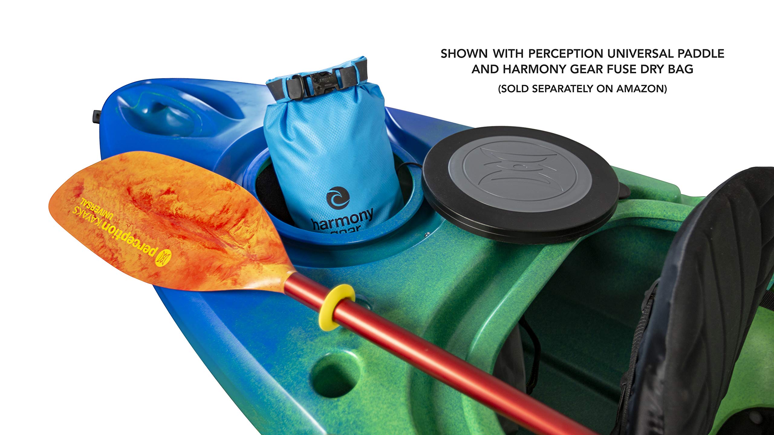 Perception Flash 9.5 Sit-Inside Kayak – Rod Holders & Rear Storage, 41 lb (Earth) - Image 5