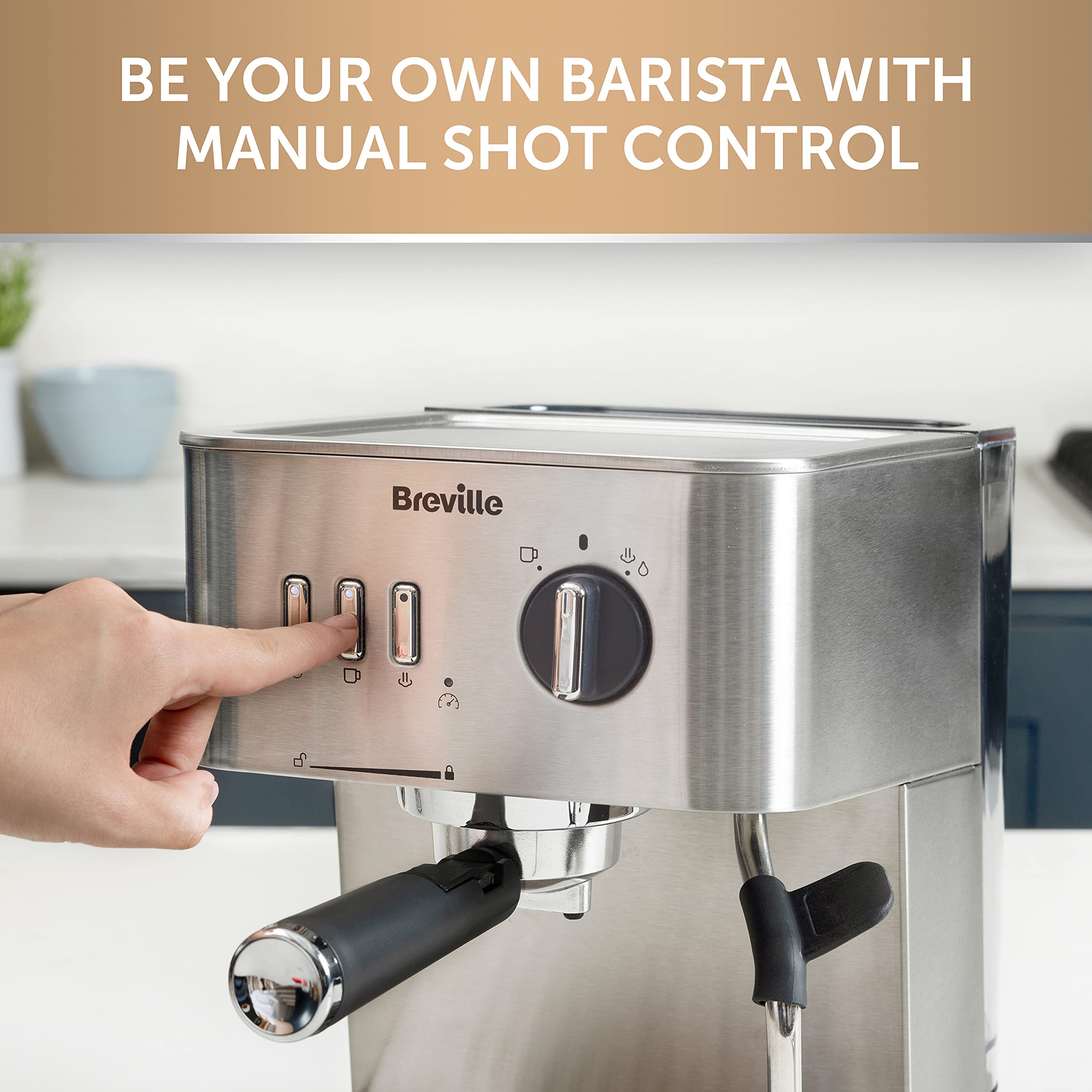 Breville Barista Max Espresso Machine – Integrated Bean Grinder, Milk Frother, 15 Bar Pump, 2.8L Tank, Stainless Steel Espresso, Latte & Cappuccino Maker - Image 31