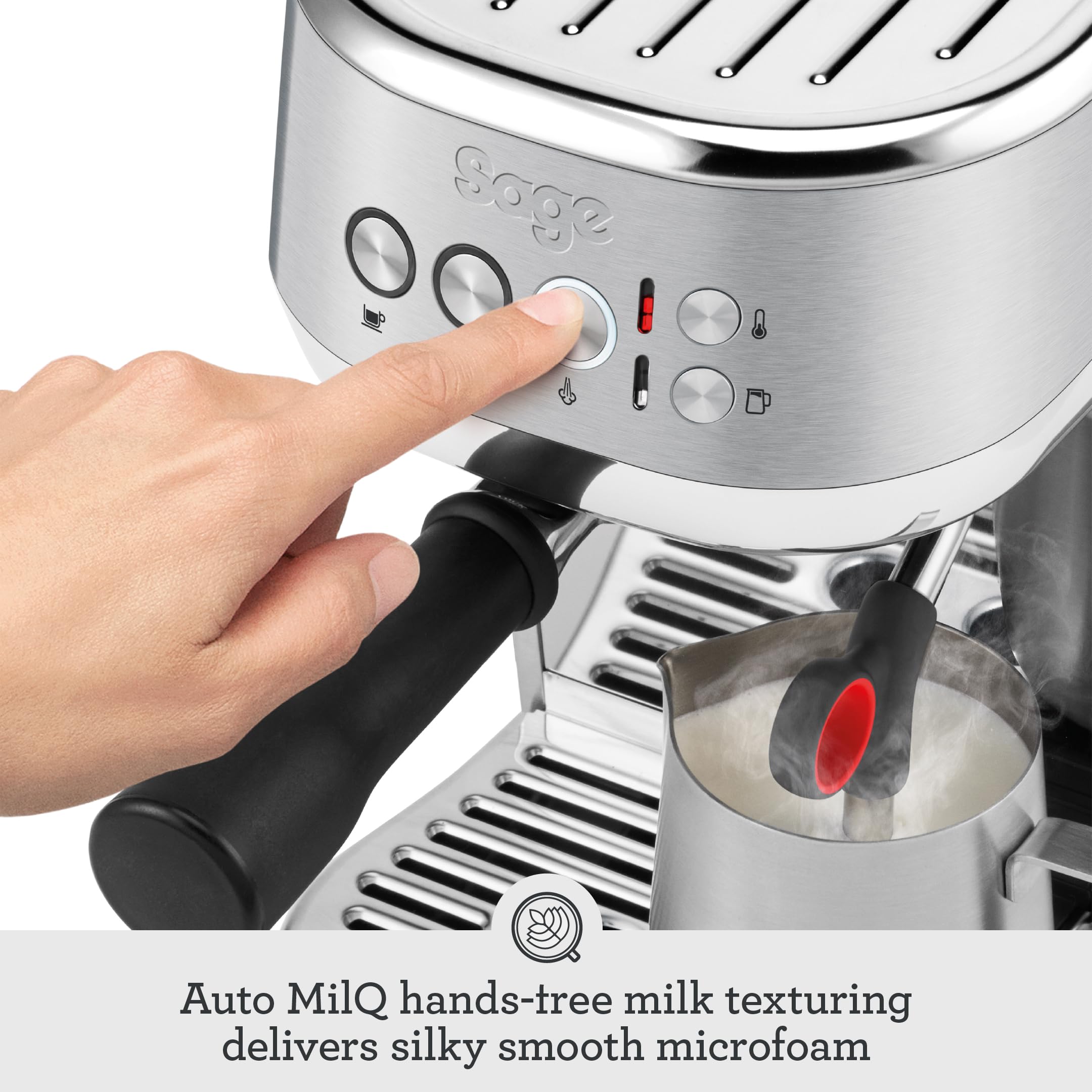 Sage Bambino Plus – Compact ThermoJet Espresso Machine with Auto Milk Frother, Black Truffle - Image 6