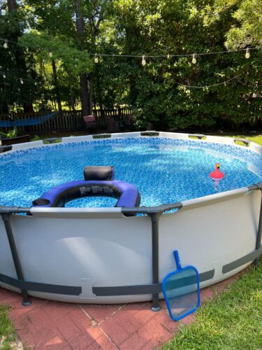 Bestway Steel Pro MAX 12ft (3.66m) x 30in (76cm) Round Above Ground Swimming Pool Set with Filter Pump – 6,473L Capacity – Durable Metal Frame Family Outdoor Pool – Gray photo review