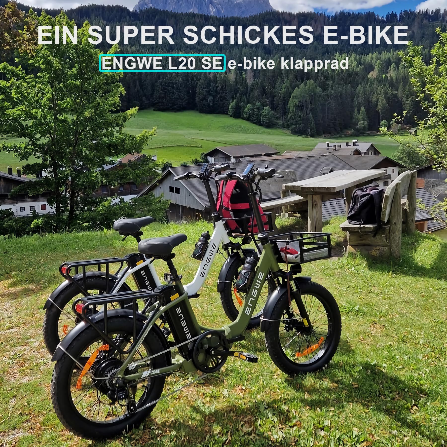 ENGWE L20 SE 20″ Folding Fat-Tyre E-Bike – 250 W motor, 36 V 15.6 Ah battery (140 km range), 25 km h⁻¹ top-speed - Image 13