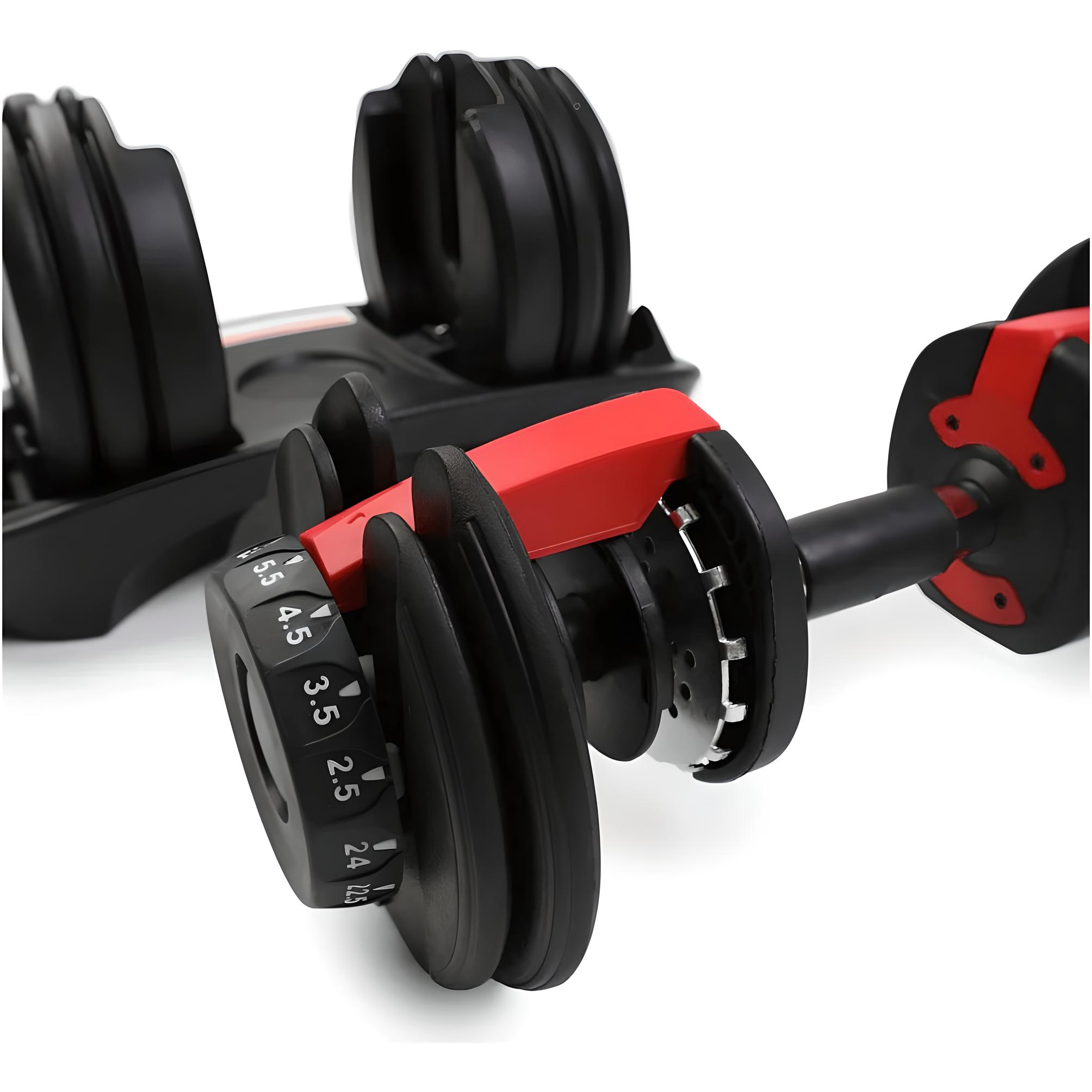 Adjustable 24kg Dumbbells Pair & 18kg Adjustable Kettlebell Package - Image 6