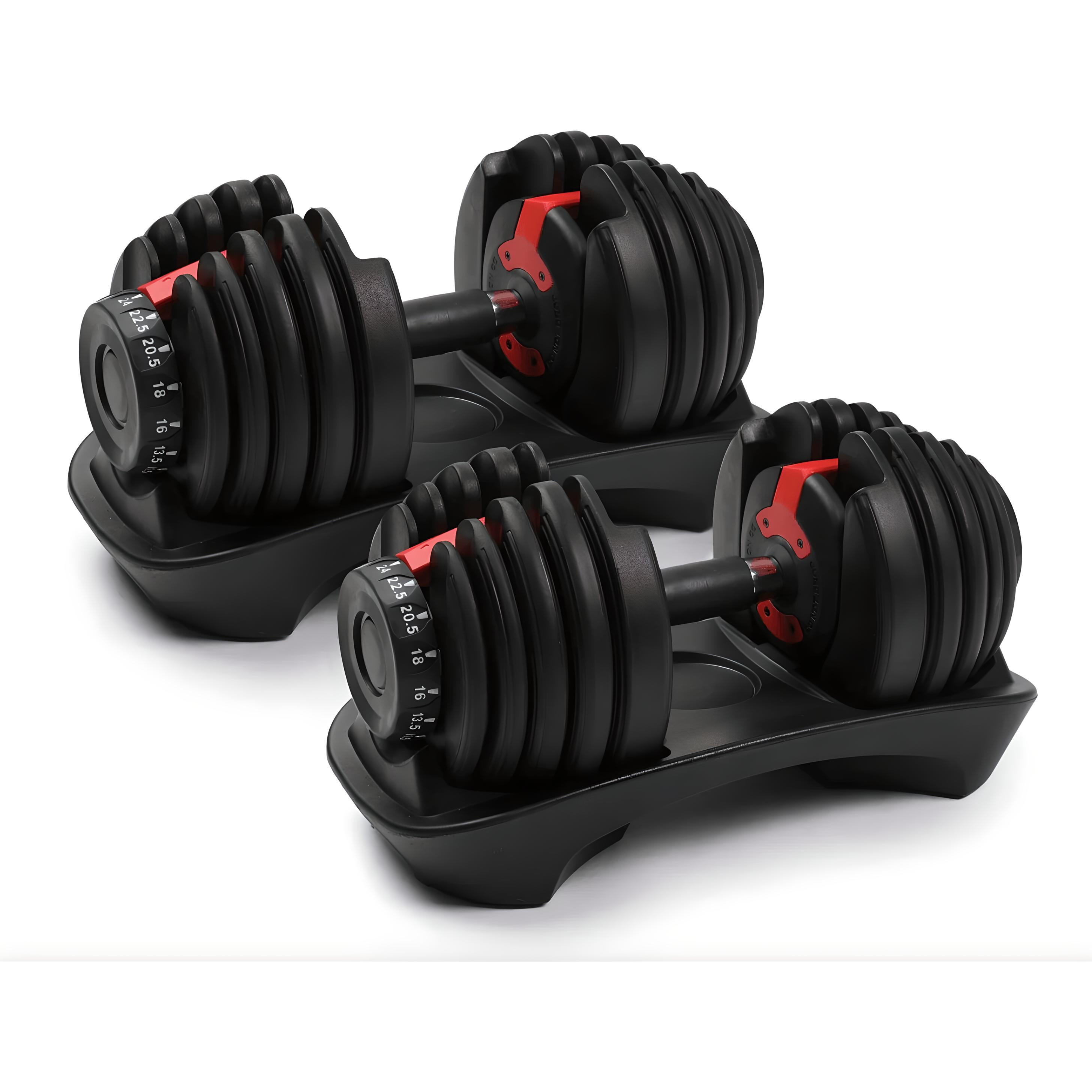 Adjustable 24kg Dumbbells Pair & 18kg Adjustable Kettlebell Package - Image 8