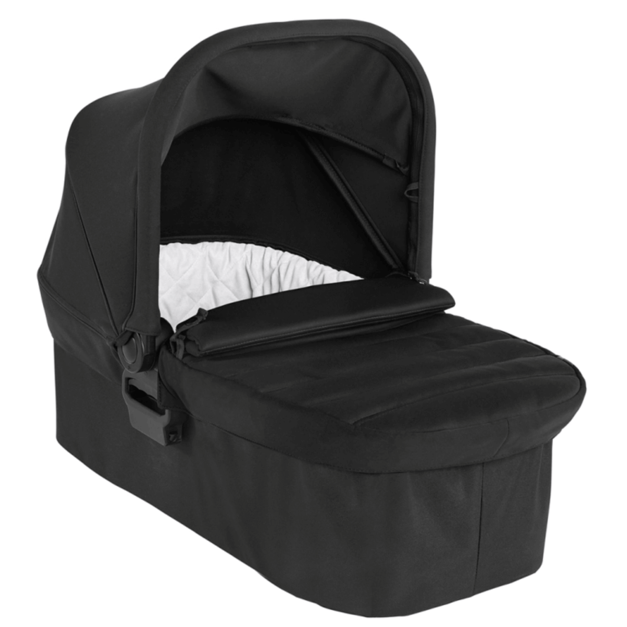 Baby Jogger City Mini 2/GT2 Single Carrycot – Jet | Quilted Interior, UV50 Canopy, Overnight Sleeping
