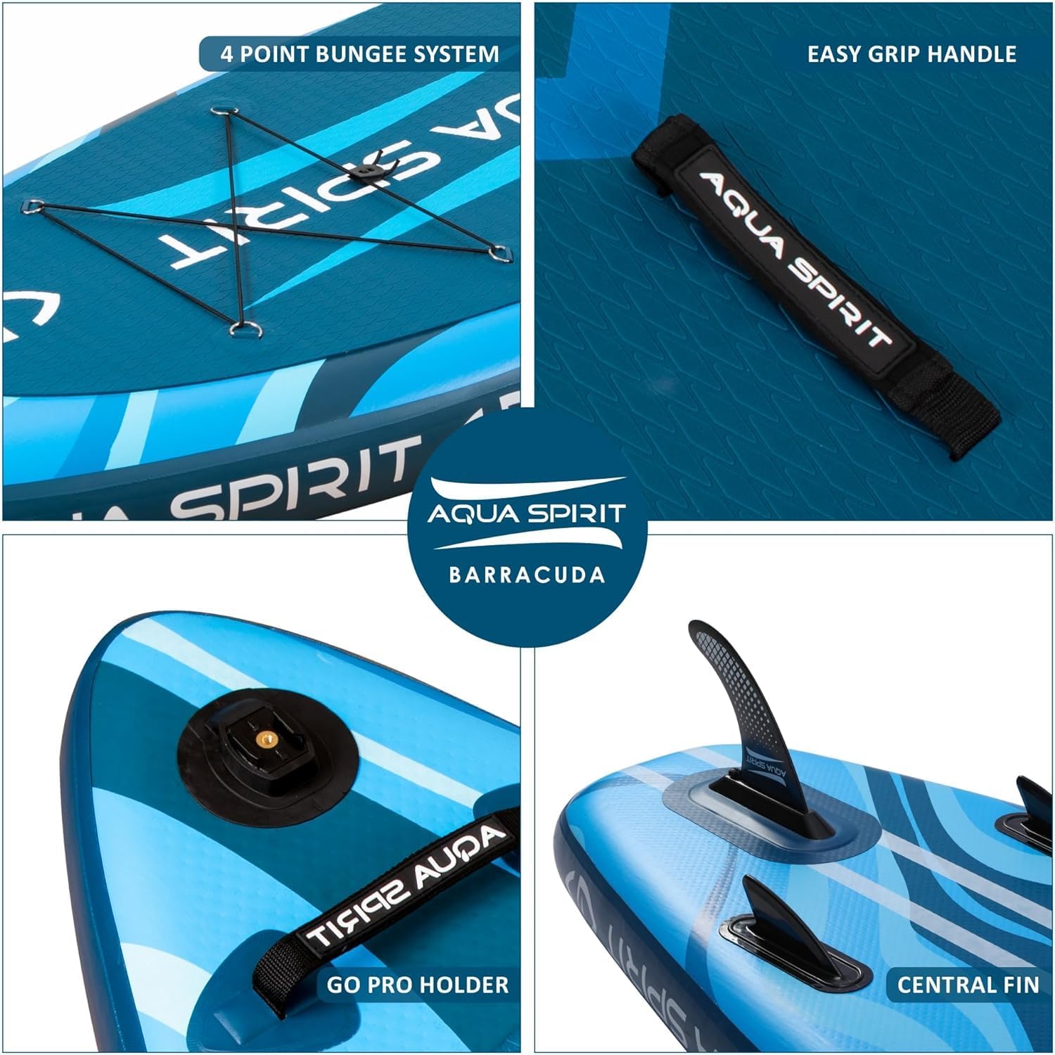 Aqua Spirit Barracuda iSUP/Kayak Inflatable Stand Up Paddle Board 2025 - Image 9